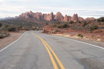 arhes naitonal park road