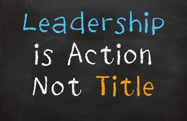Leadership is action not title