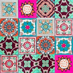 Foto op Plexiglas Marokkaanse tegels keramische tegels patronen uit Portugal.