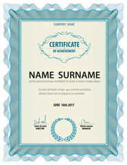 horizontal vintage certificate template,diploma,Letter size ,lay