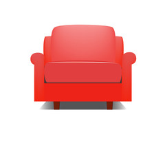 Red armchair
