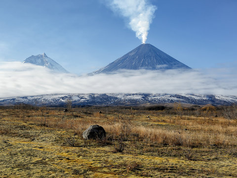 Klyuchevskaya Sopka Volcano. Kamchatka.