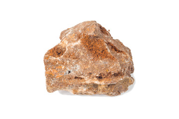 Fragment of Hemimorphite isolated on white
