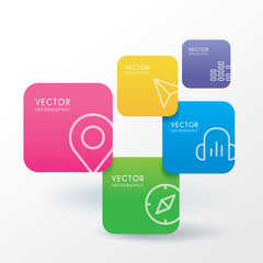 text boxes infographic