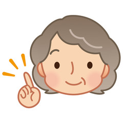 おばあさん　表情　ポイント