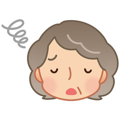 おばあさん　トラブル　表情
