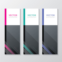 a set of corporate banners