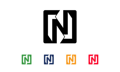 new solusions N letter logo design