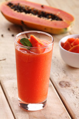 papaya smoothie.