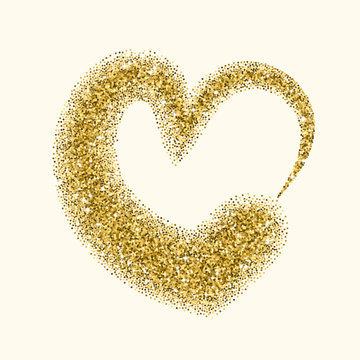 Glitter heart for Valentines Day