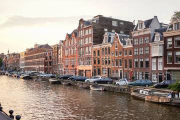 Fototapeta na wymiar Prinsengracht Amsterdam Canal
