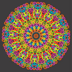 Vector round abstract circle.