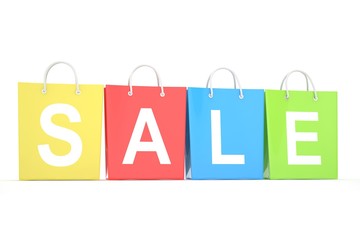 sale written on shopping bag