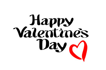 happy Valentines day illustrations and typography elements