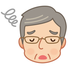 おばあさん　トラブル　表情