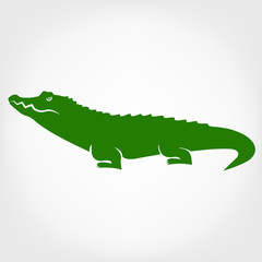 Vector image of an crocodile