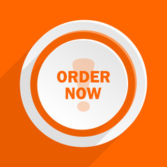  flat orange vector icon