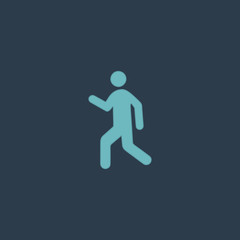 Man walk icon vector