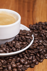 coffee cup, close up