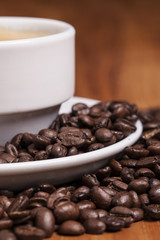 cup of coffee from close up