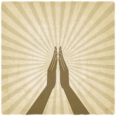 prayer hands symbol