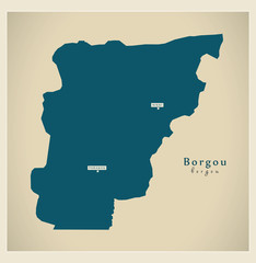 Modern Map - Borgou BJ