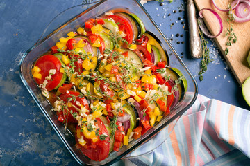 Traditional french ratatouille