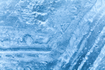 Ice backgrounds macro view. Frozen icy detailed surface. soft focus