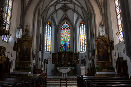 
Chiesa Di S. Andrea , Pfarrkirche St. Andreas , Chiusa , Klausen, Valle Isarco , Bolzano , Trentino Alto Adige , Italia