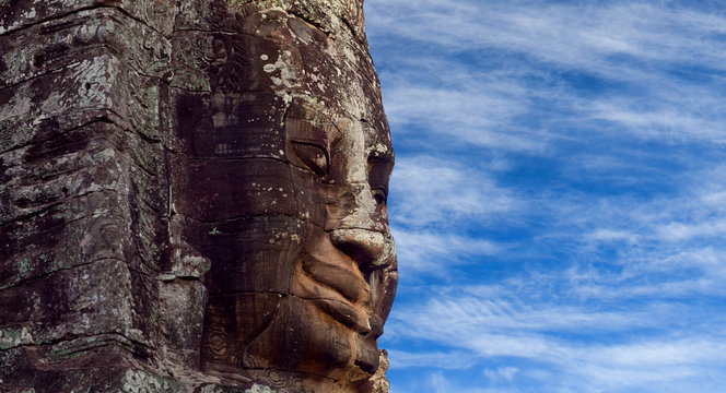 Prasat Bayon Temple in Angkor Thom, Cambodia