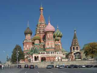 Fototapeta na wymiar Moscow, Russia - Cathedral of the Holy Virgin on the Moat (Saint Basil's Cathedral)