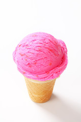 Fruit ice cream cone