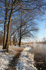 Winter landscape at Havel River.