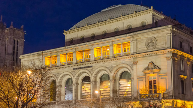 Opera building at dusk, Paris