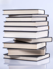 Stack of hardcover books