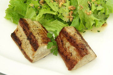 pavés de thon et salade 28012016