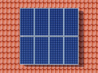 Solaranlage auf einem Dach