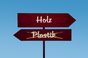 Schild 48 - Holz