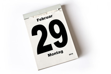 29. Februar 2016