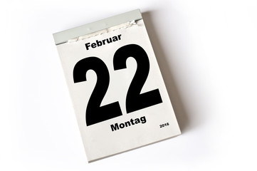 22. Februar 2016