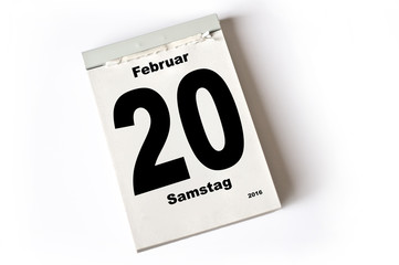 20. Februar 2016