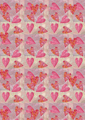 Heart, greeting card. Colorful watercolor can be used for wallpaper, pattern fills, web page background, surface textures, textiles, cards, postcards