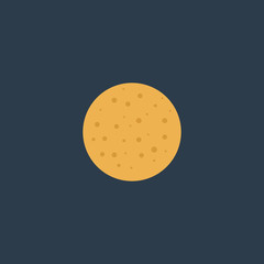 Moon flat icon