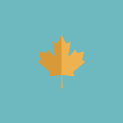 maple leaf flat icon