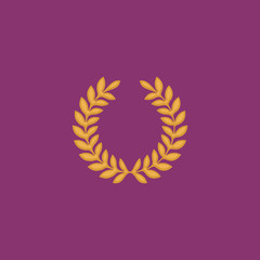 wreath flat icon