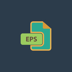 EPS vector file extension icon.