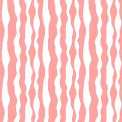 Monochrome abstract pattern. Wavy lines background. Seamless pattern can be copied without any seams. Vector illustration in glamour style. 