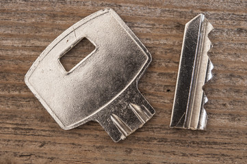 A broken key