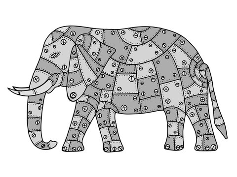 Hand Drawn elephant