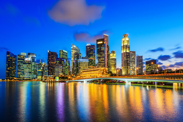 Fototapeta na wymiar Singapore City, Singapore.